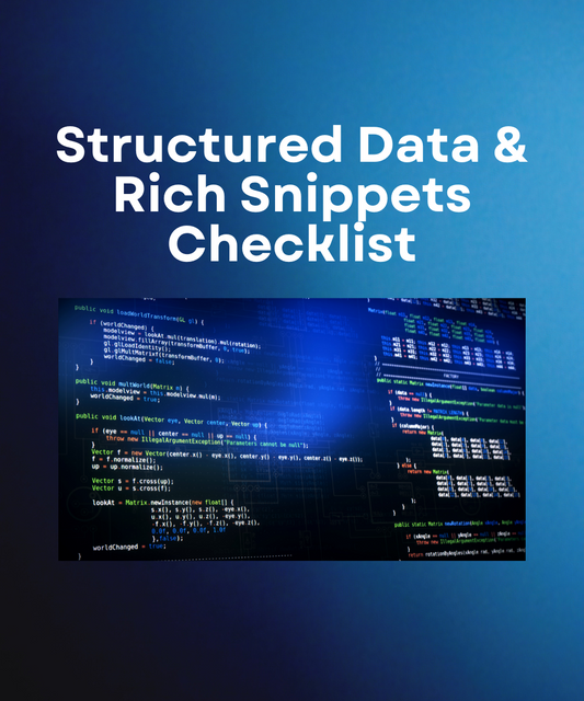 Structured Data & Rich Snippets Checklist